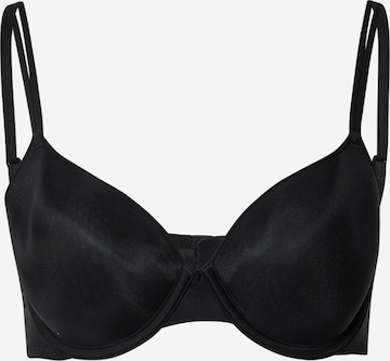 T-shirt Reggiseno 'Sheer Marquisette' di Calvin Klein Underwear in nero: frontale