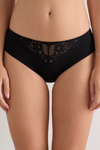 INTIMISSIMI Slip 'Pretty Flowers' in Schwarz: Vorderseite