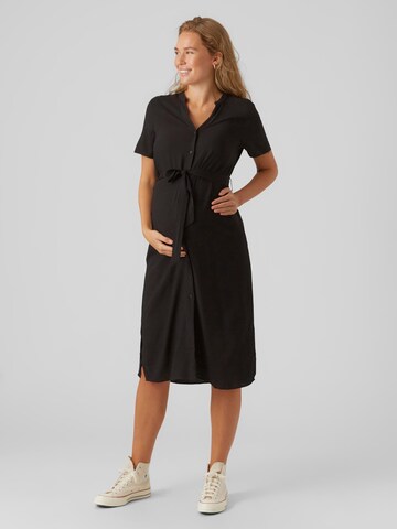 Robe-chemise 'VICA' Vero Moda Maternity en noir