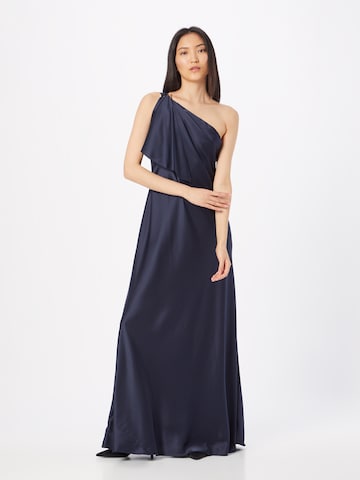 Lauren Ralph Lauren Společenské šaty 'ELZIRA' – modrá: přední strana