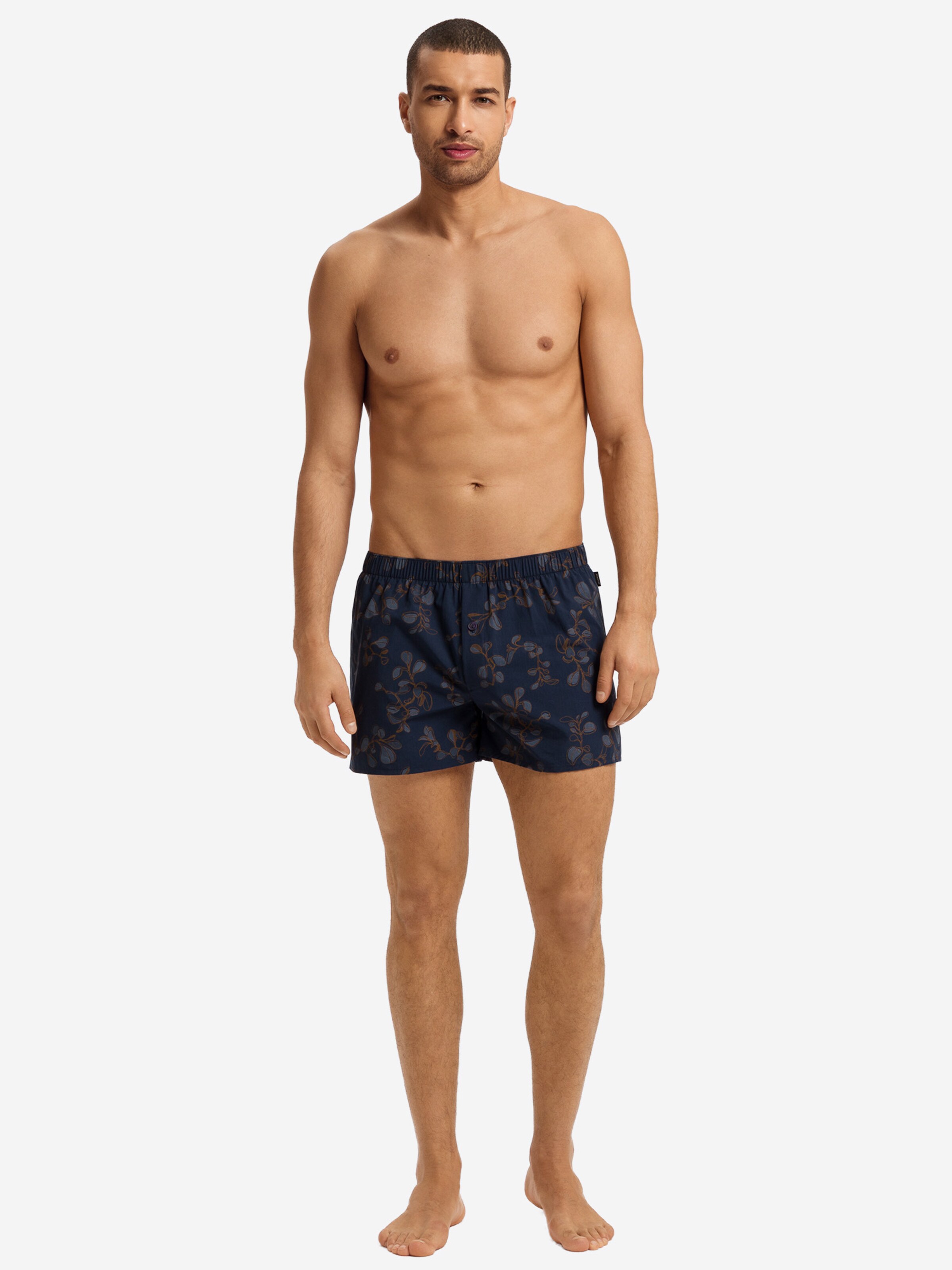 Hanro - Boxers ' Fancy Woven ' em azul
