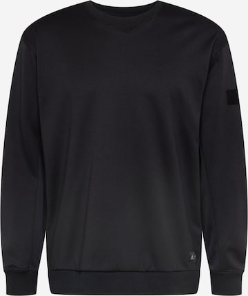 ADIDAS SPORTSWEAR Sports sweatshirt 'Parley Run For The Oceans' in Black: front