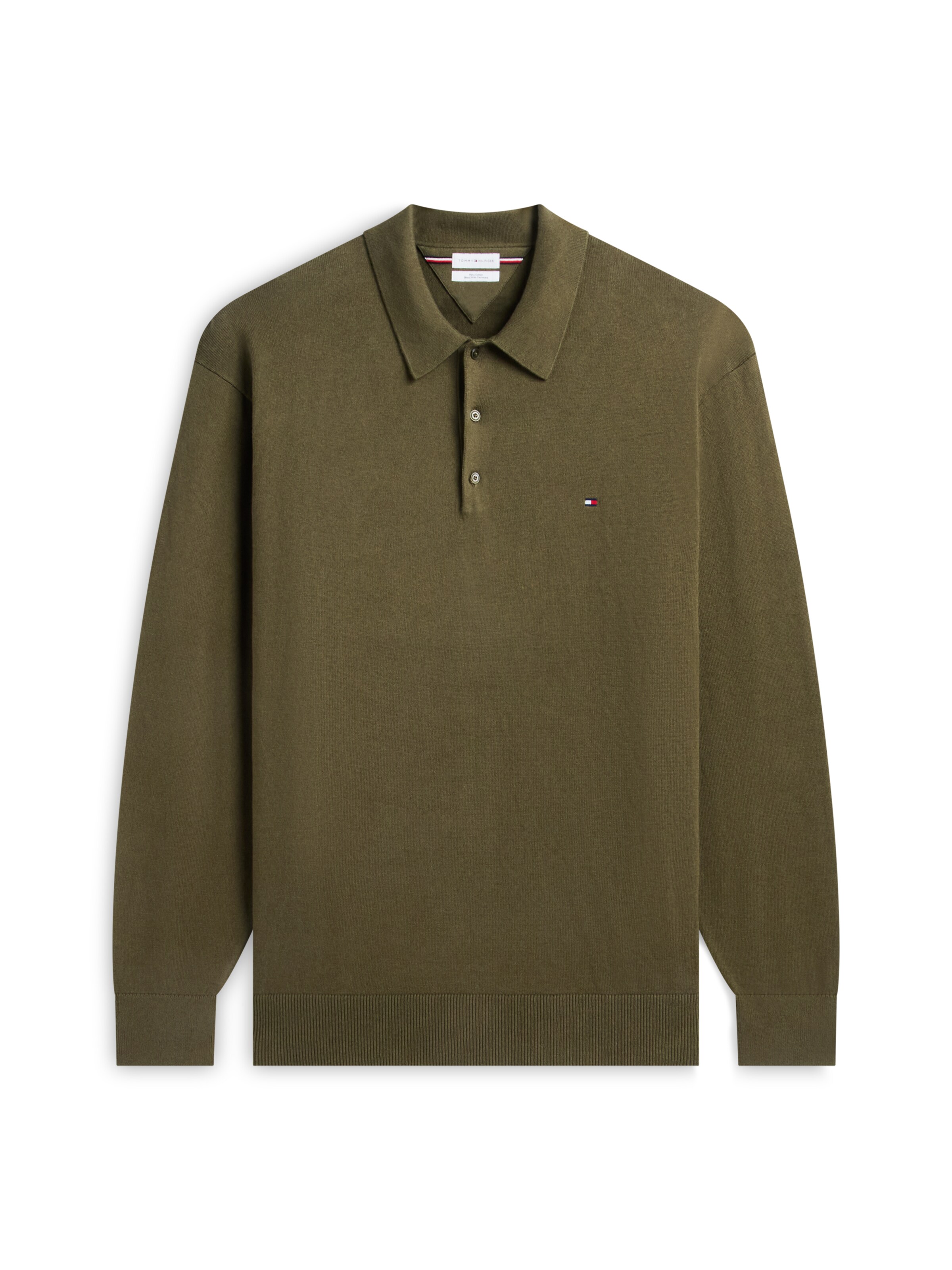 Tommy Hilfiger Big & Tall Свитер в Зеленый: спереди