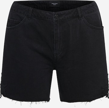 Vero Moda Curve Shorts 'Nineteen' in Schwarz: predná strana