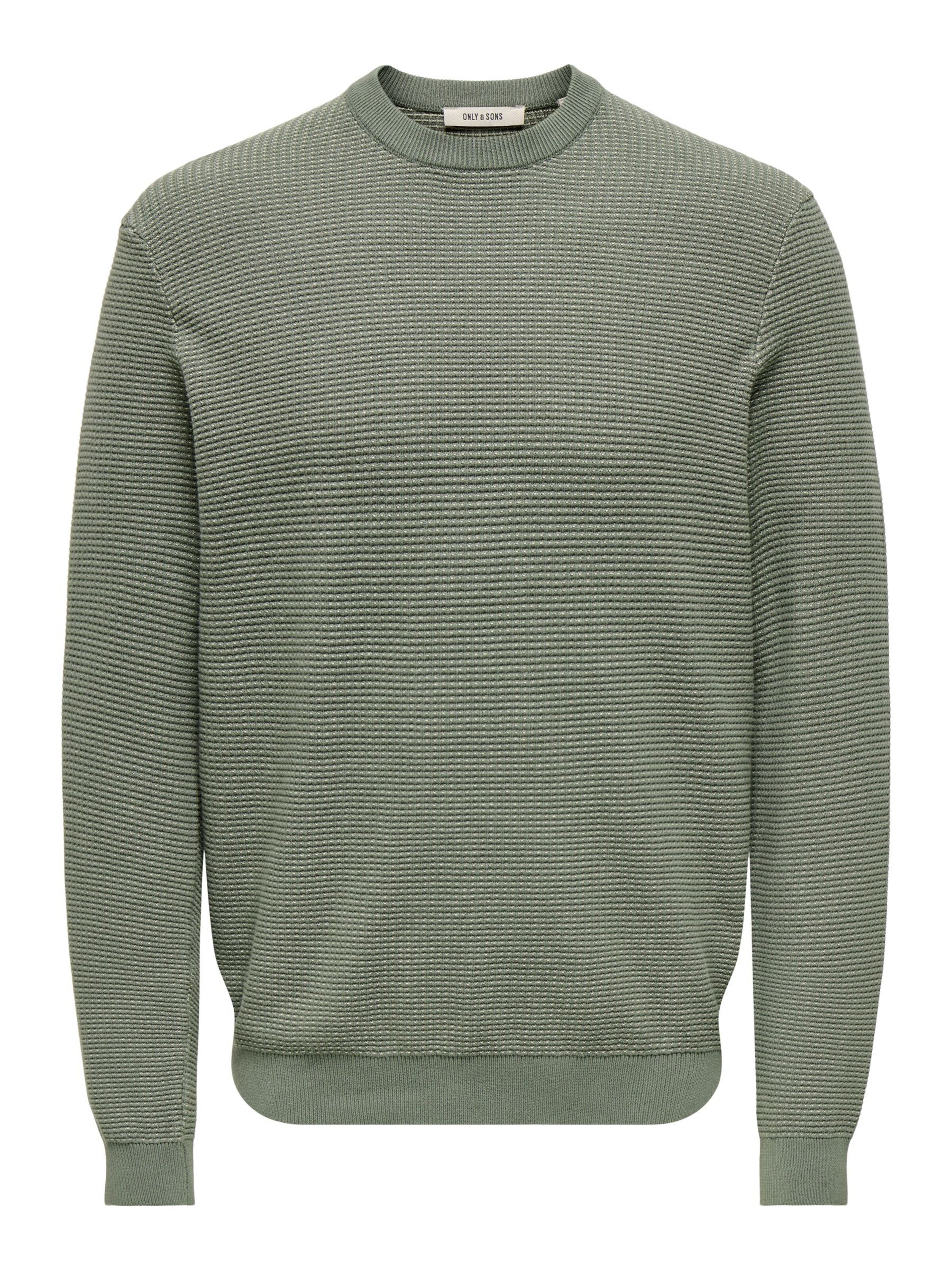 Only & Sons Trui 'ONSDave' in Groen: voorkant