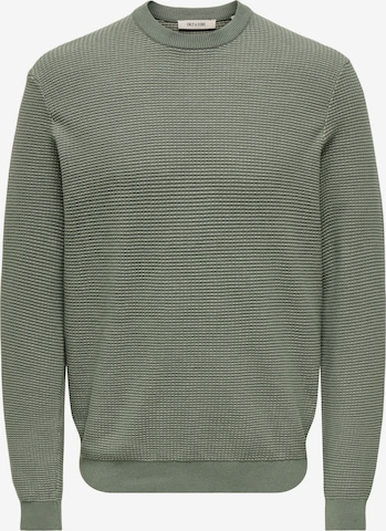 Only & Sons Trui 'ONSDave' in Groen: voorkant