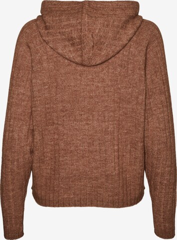 VERO MODA Sweter 'LULU LEFILE' w kolorze brązowy