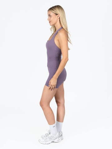 dayr Skinny Leggings 'Essential Shorts' in Purple