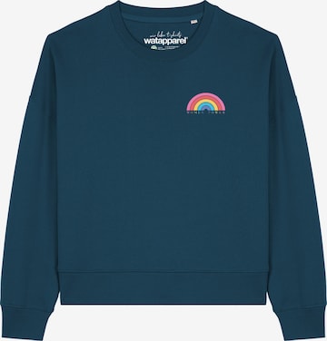 Watapparel Sweatshirt 'Women Power ' in Blue: front