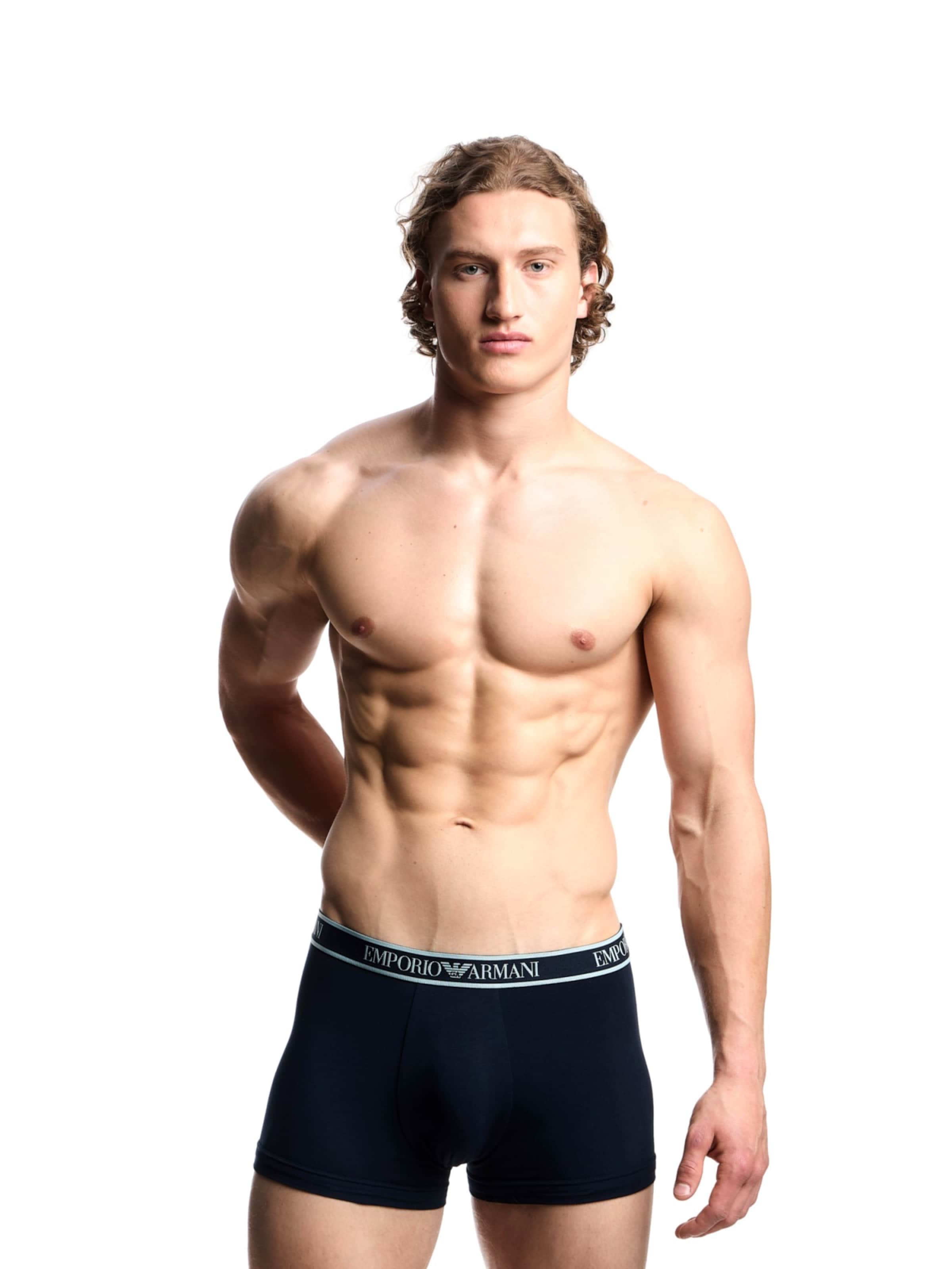 Emporio Armani Boxershorts in Blauw: voorkant