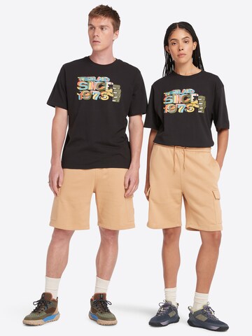 TIMBERLAND Wide Leg Shorts in Braun