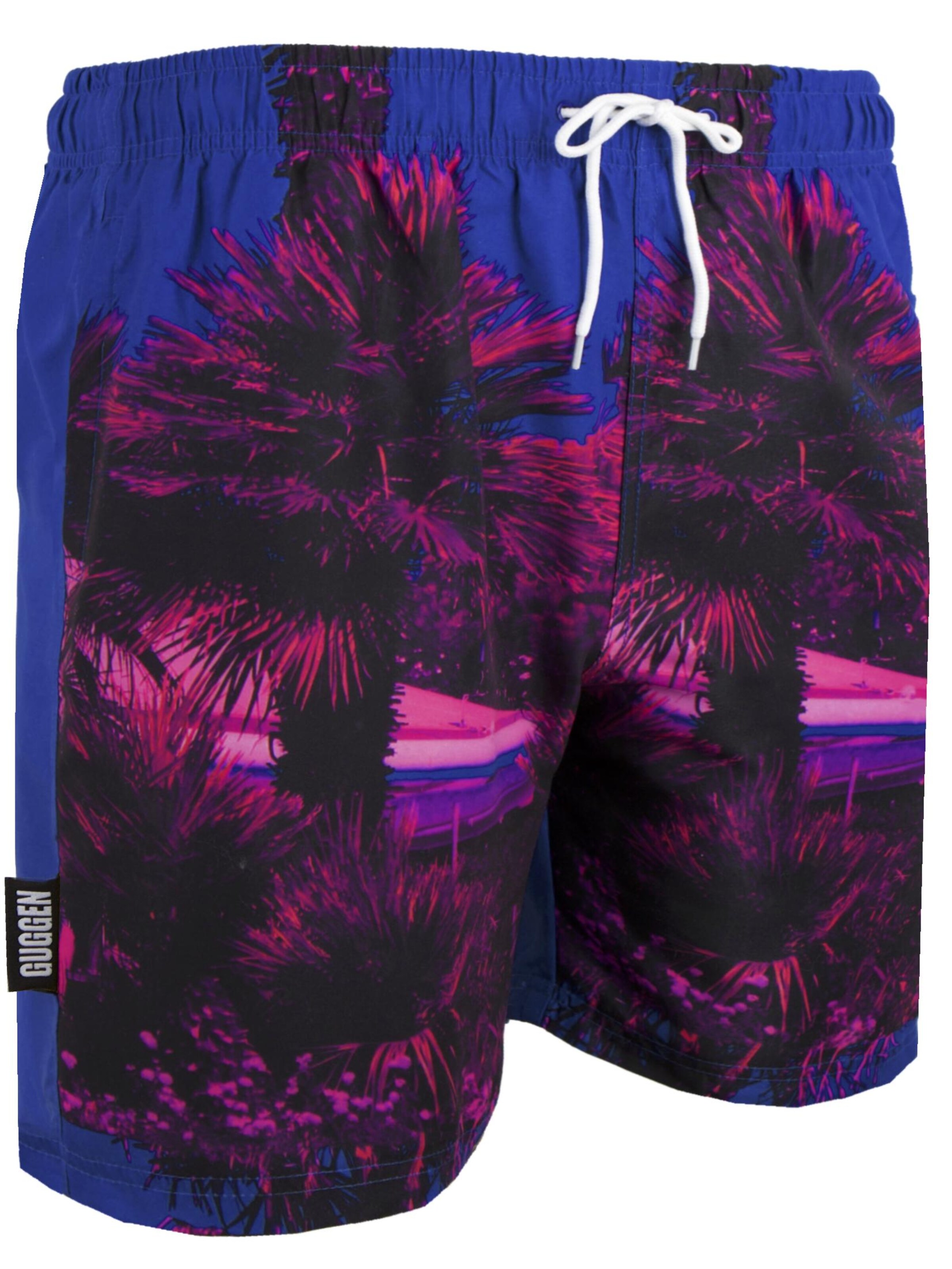 Guggen Mountain Badeshorts 'Boardshorts 1602'‌‌‌‌‌‌‌‌ in Pink: Vorderseite