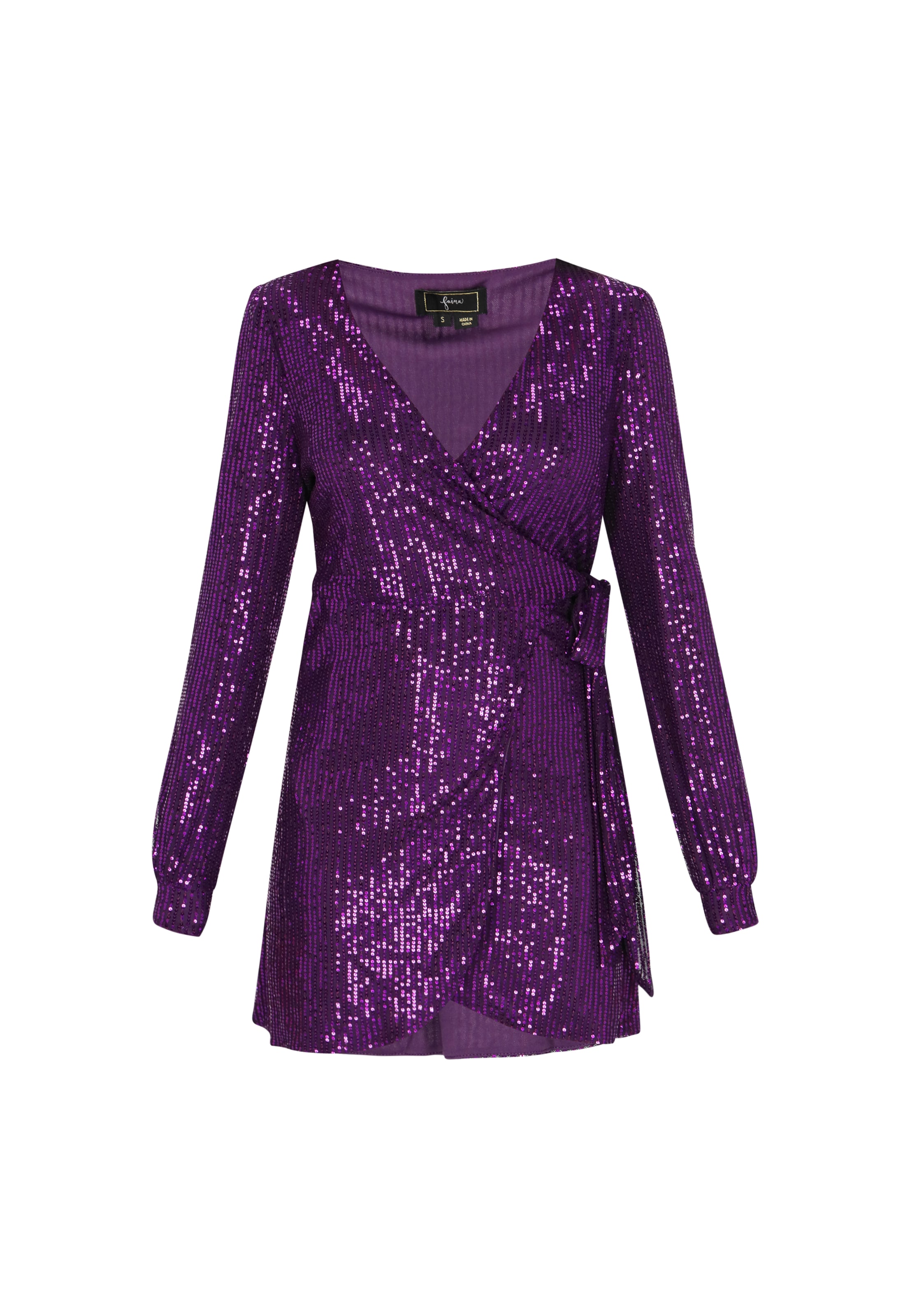 faina - Vestido de gala en lila: frente