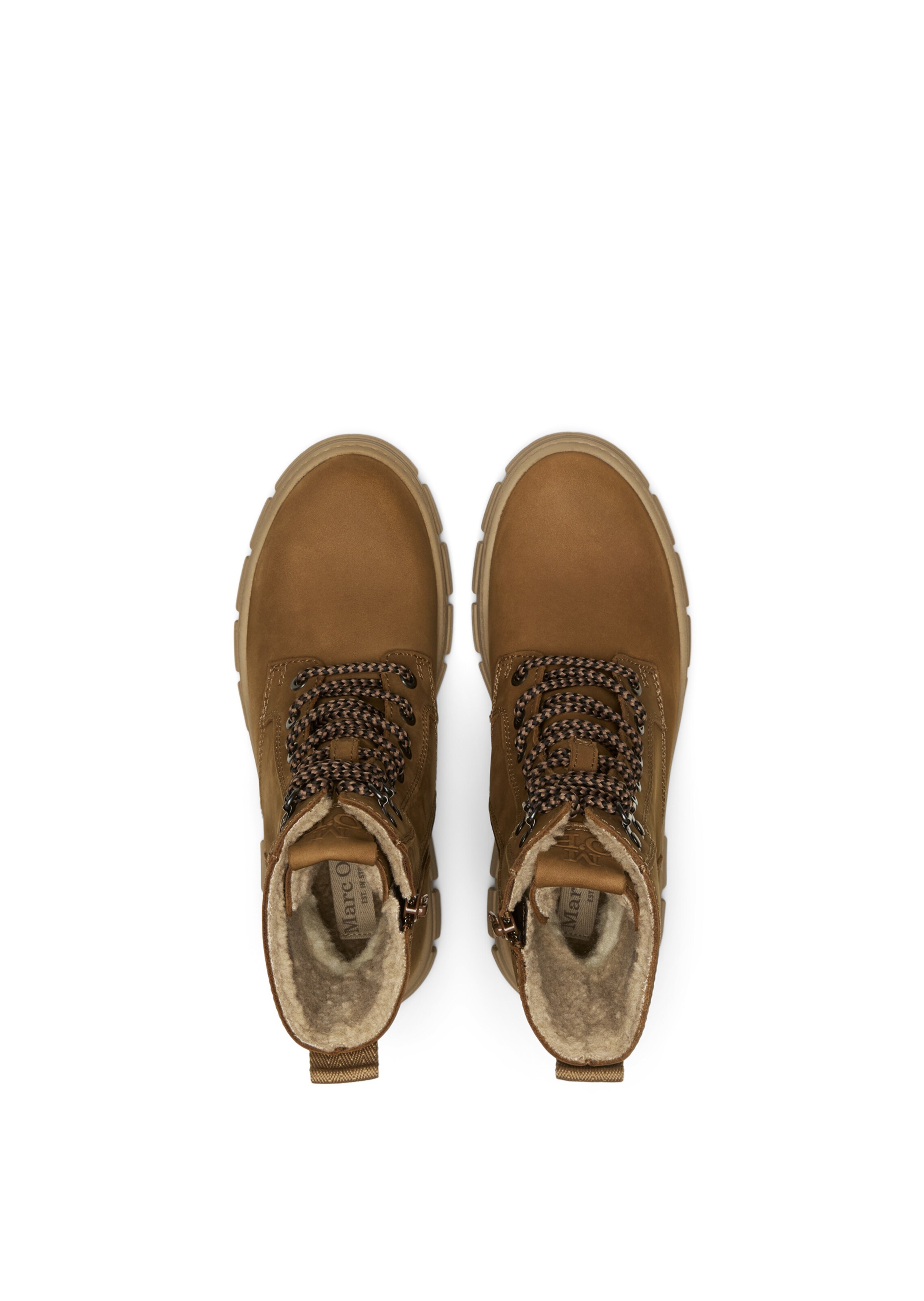 Marc O'Polo Schnürstiefelette 'Josy' in Braun