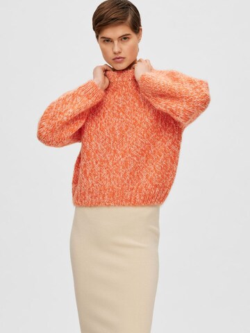 Pull-over SELECTED FEMME en orange