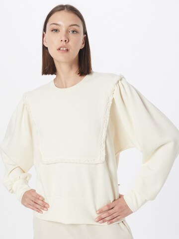 SCOTCH & SODA Sweatshirt 'Fringe' in White: front