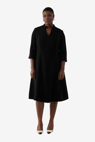 Robe Ulla Popken en noir : devant