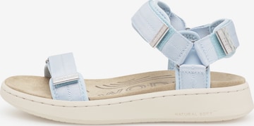 WODEN Sandaler 'Line' i blå: forside