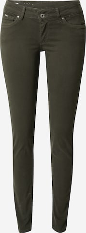 Pepe Jeans Skinny Jeans in Groen: voorkant