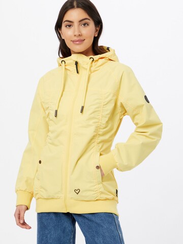 Alife and Kickin Between-Season Jacket 'Black Mamba' in Yellow: front