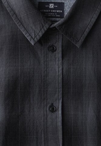 Street One MEN Regular Fit Hemd in Grau