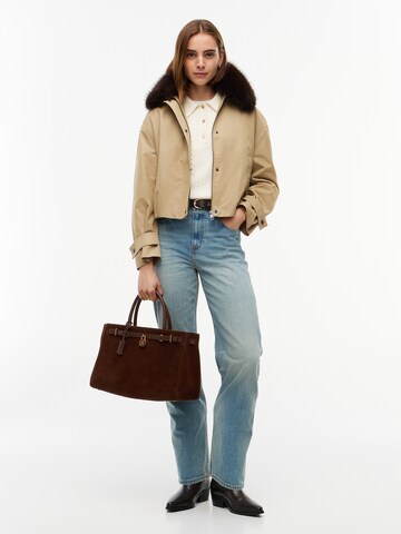 TOMMY HILFIGER Τσάντα χειρός 'TOTE SUEDE' σε καφέ