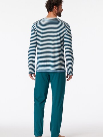 Pyjama long ' Casual Nightwear ' SCHIESSER en bleu