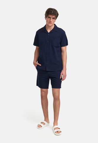 Kronstadt Regular fit Button Up Shirt ' KSArlin ' in Blue
