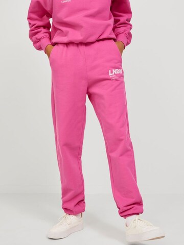 JJXX Zwężany krój Spodnie 'Bianca' w kolorze różowy: przód