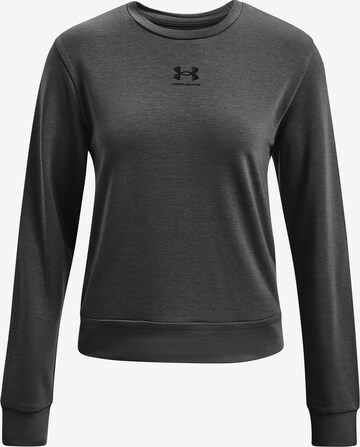 UNDER ARMOUR Sportief sweatshirt 'Rival' in Grijs: voorkant