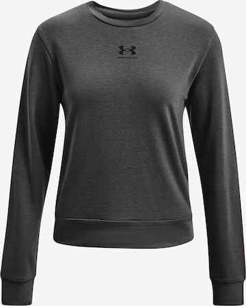 UNDER ARMOUR Athletic Sweatshirt 'Rival' in Grey: front