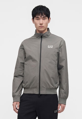 Giacca di mezza stagione di EA7 Emporio Armani in grigio: frontale