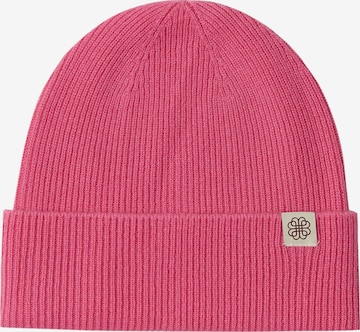 GOBI Cashmere Mütze 'Unisex Cashmere Rib Knit Beanie' in Pink: Vorderseite
