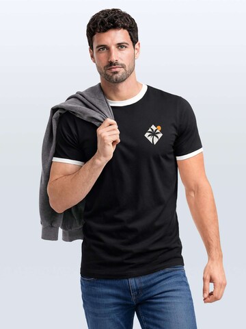 Neverless Shirt 'Palm Badge' in Black