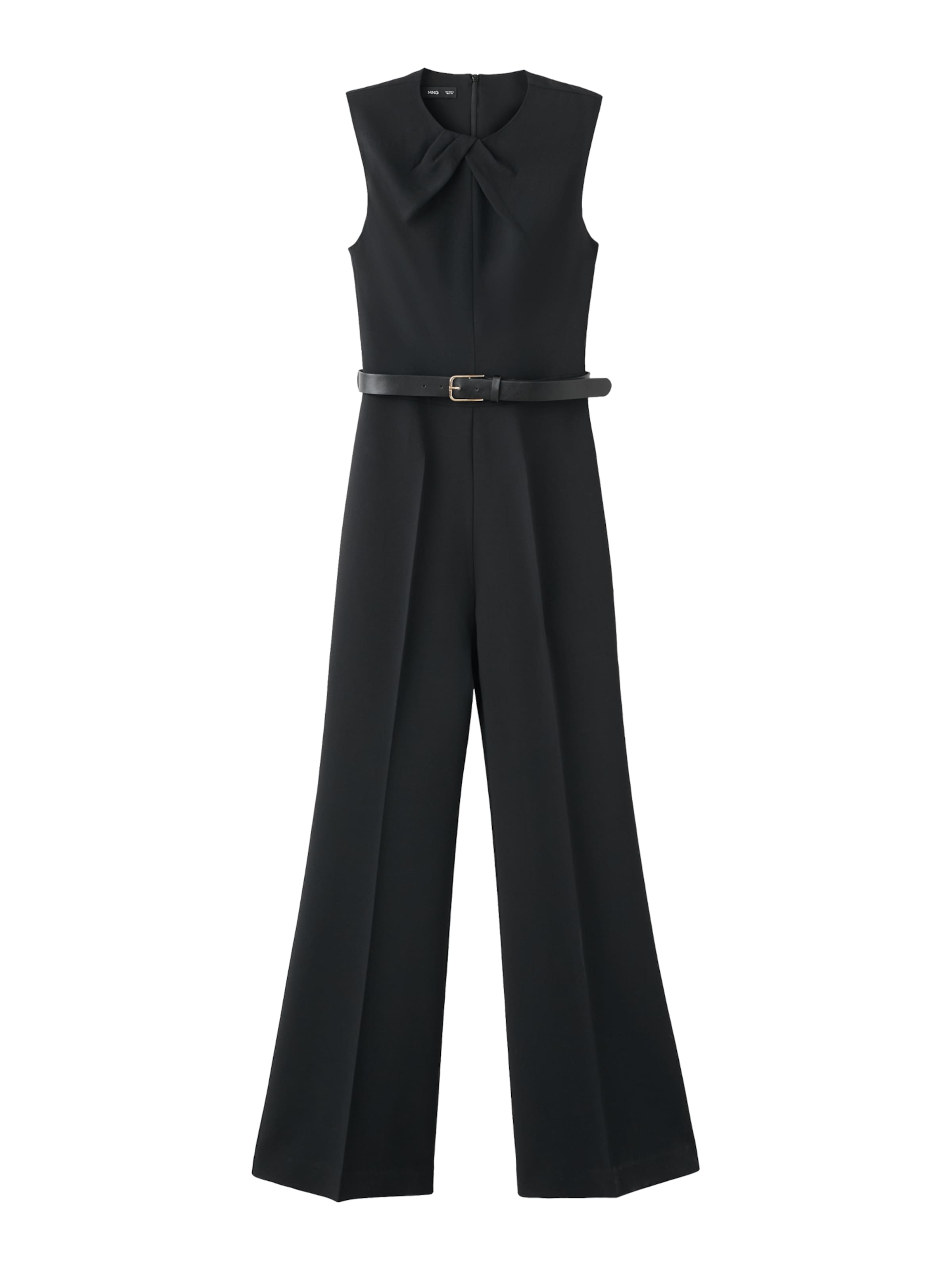 MANGO Jumpsuit 'Sabina' in Zwart: voorkant
