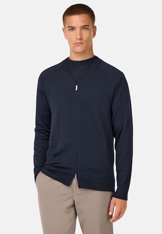 Vestes en maille Boggi Milano en bleu : devant