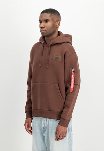 ALPHA INDUSTRIES Μπλούζα φούτερ σε καφέ