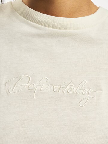 T-shirt 'Definitely' DEF en blanc