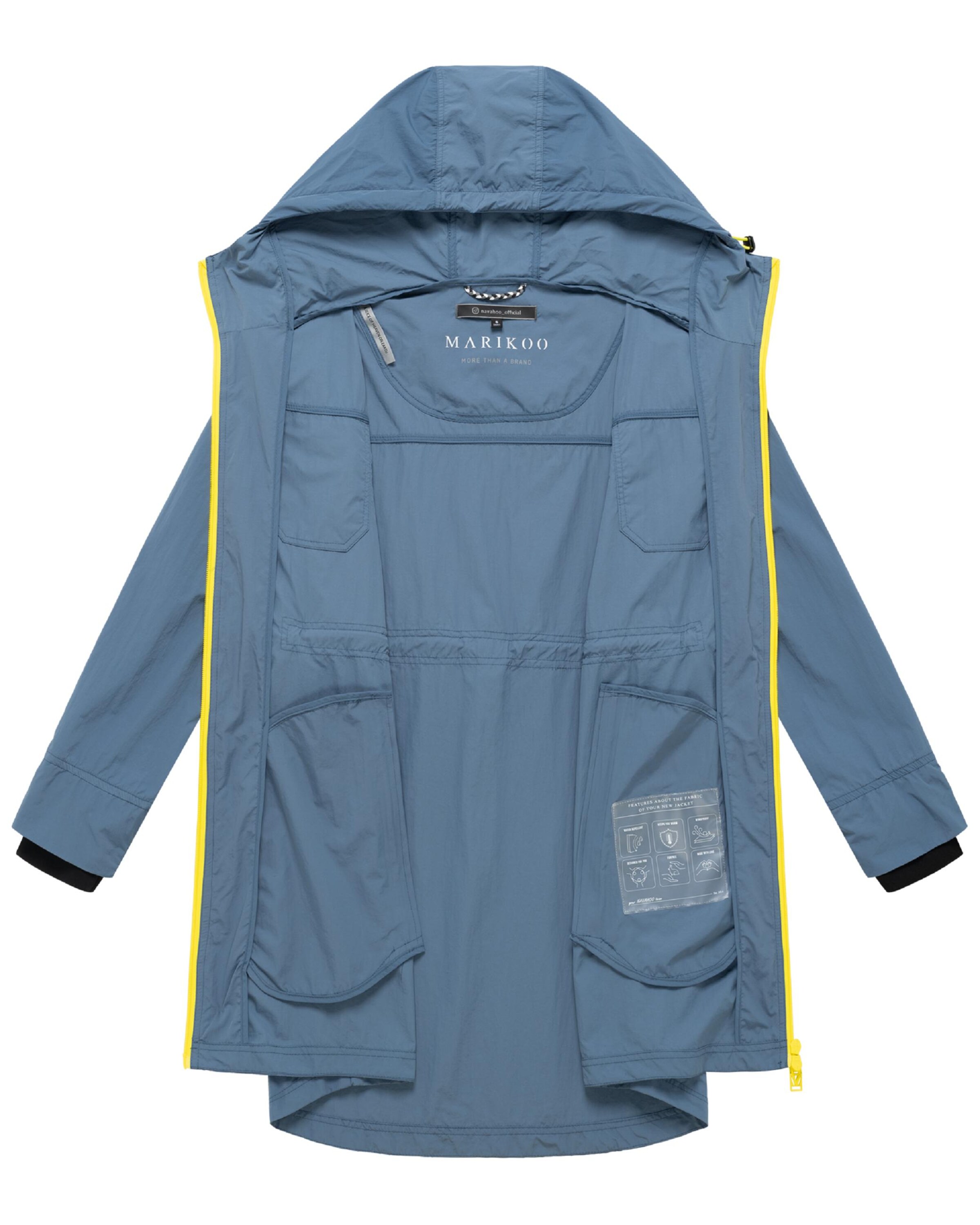 MARIKOO Tussenparka 'Trüffelbonbon' in Blauw