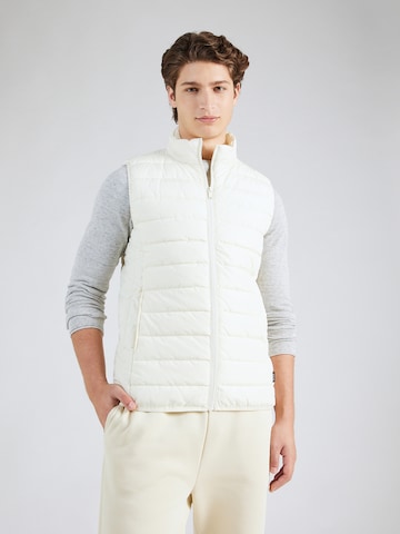Only & Sons Bodywarmer 'BRON' in Wit: voorkant