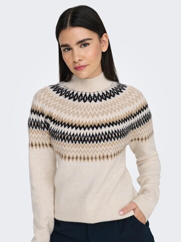 ONLY Pullover 'ONLAmelia' in Beige