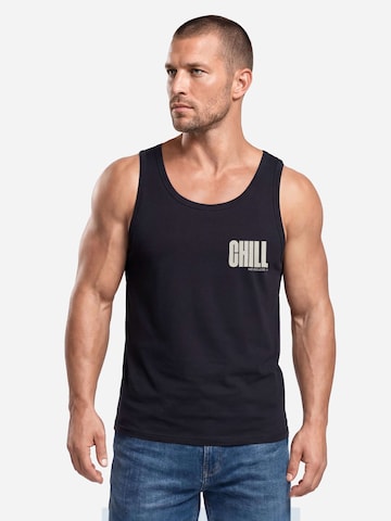 Neverless Shirt 'Chill' in Schwarz: Vorderseite