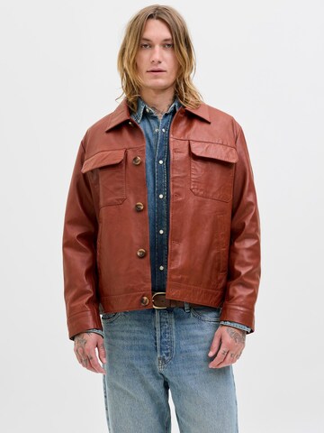 JACK & JONES Tussenjas in Bruin: voorkant