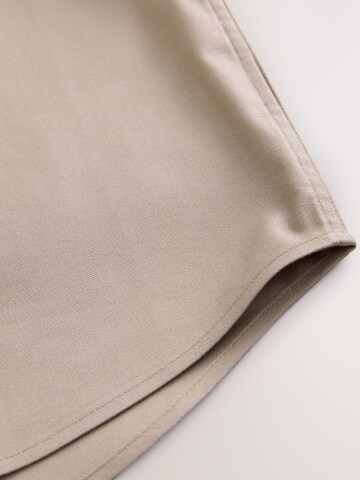 Next Regular fit Button up shirt in Beige