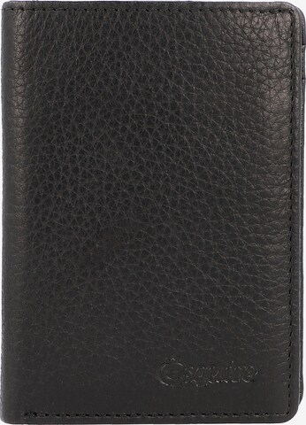 Esquire Wallet in Black: front