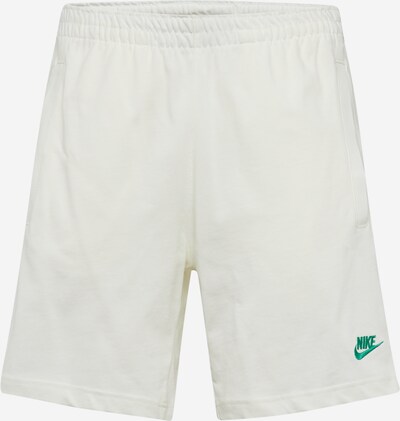 Pantaloni 'CLUB' Nike Sportswear pe verde / alb murdar, Vizualizare produs
