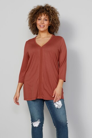 MIAMODA Shirt in Brown: front