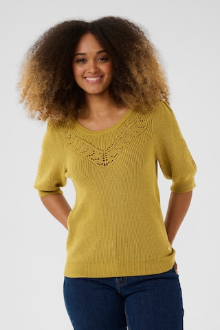 Cream Pullover 'CRDela' in Gelb: Vorderseite