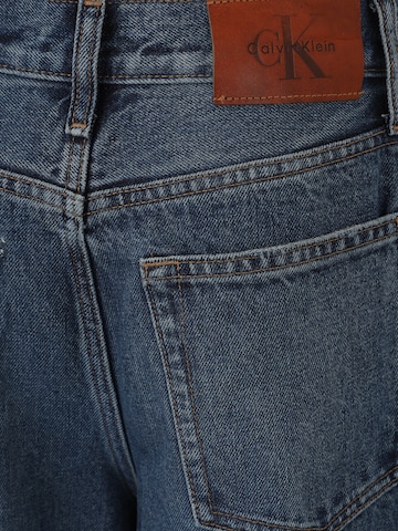 Calvin Klein JeansWide Leg/ Široke nogavice Traperice - plava boja