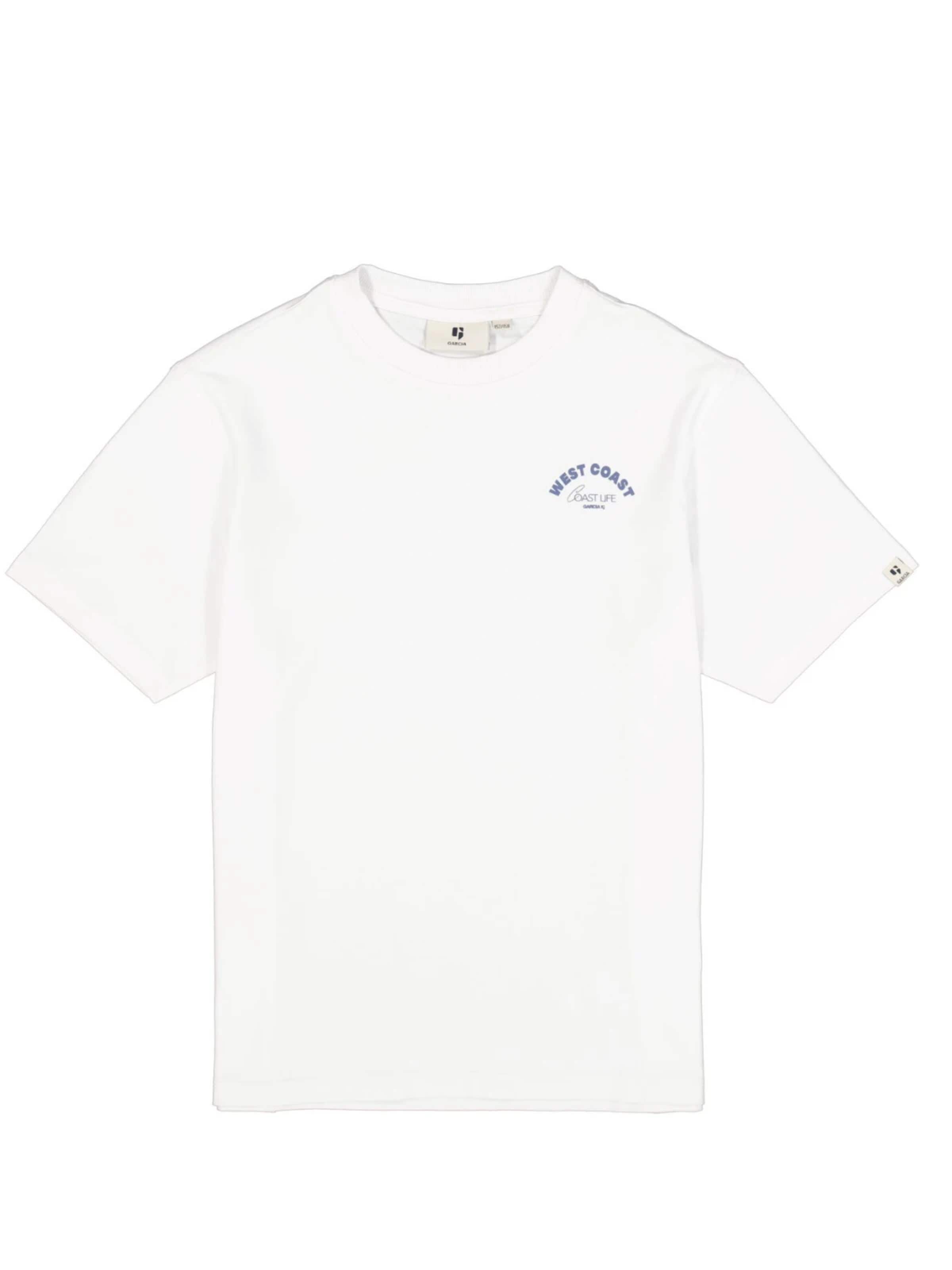 GARCIA T-Shirt 'Garcia - Jongens t-shirt' en 176 en blanc, Vue avec produit